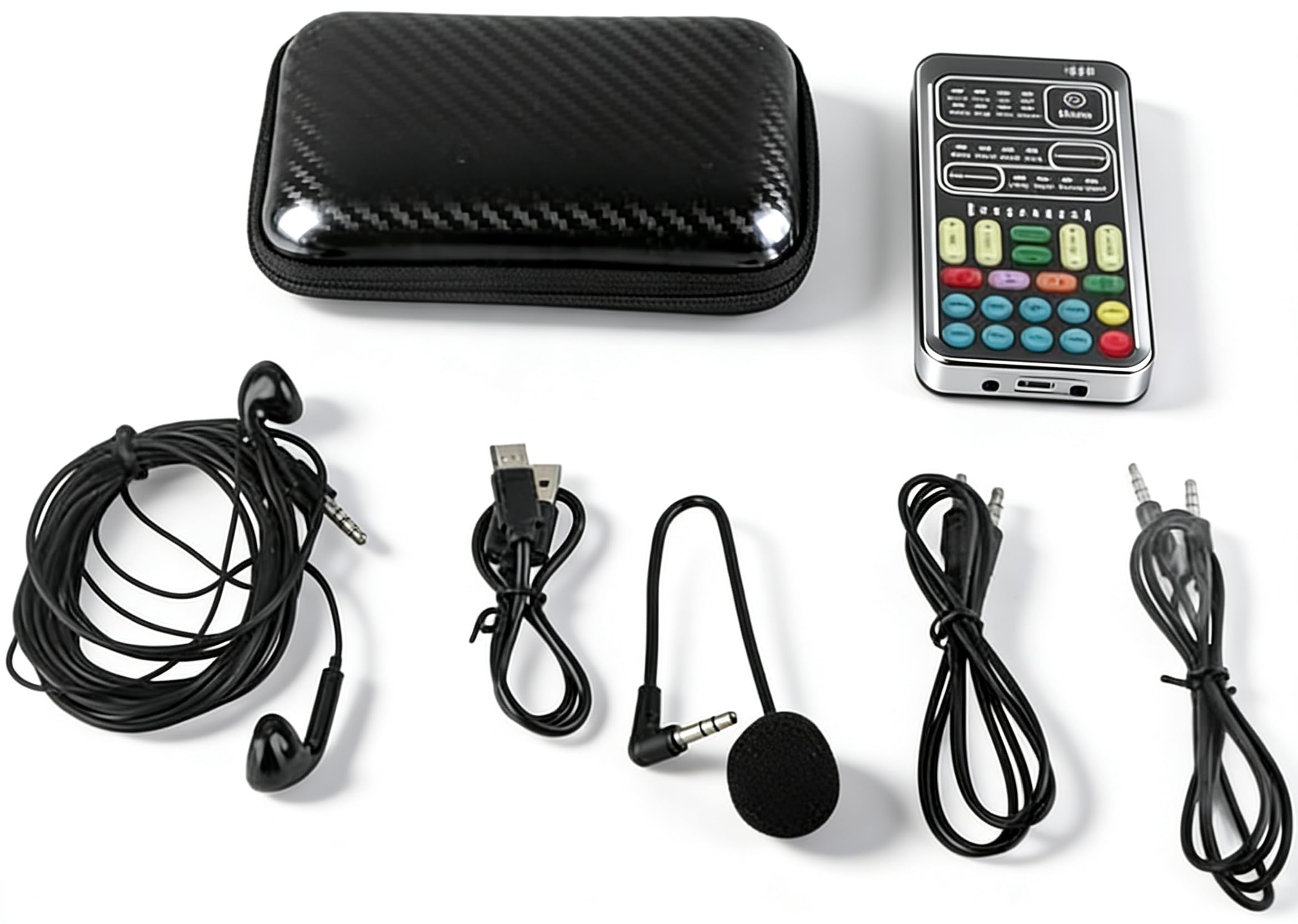 I9 Pocket Voice Changer[2022], Portable Mini Sound Card Multifunction Recording Equipment Set, or Computers, Phones, Tablets and Gaming Anchor(English Version)