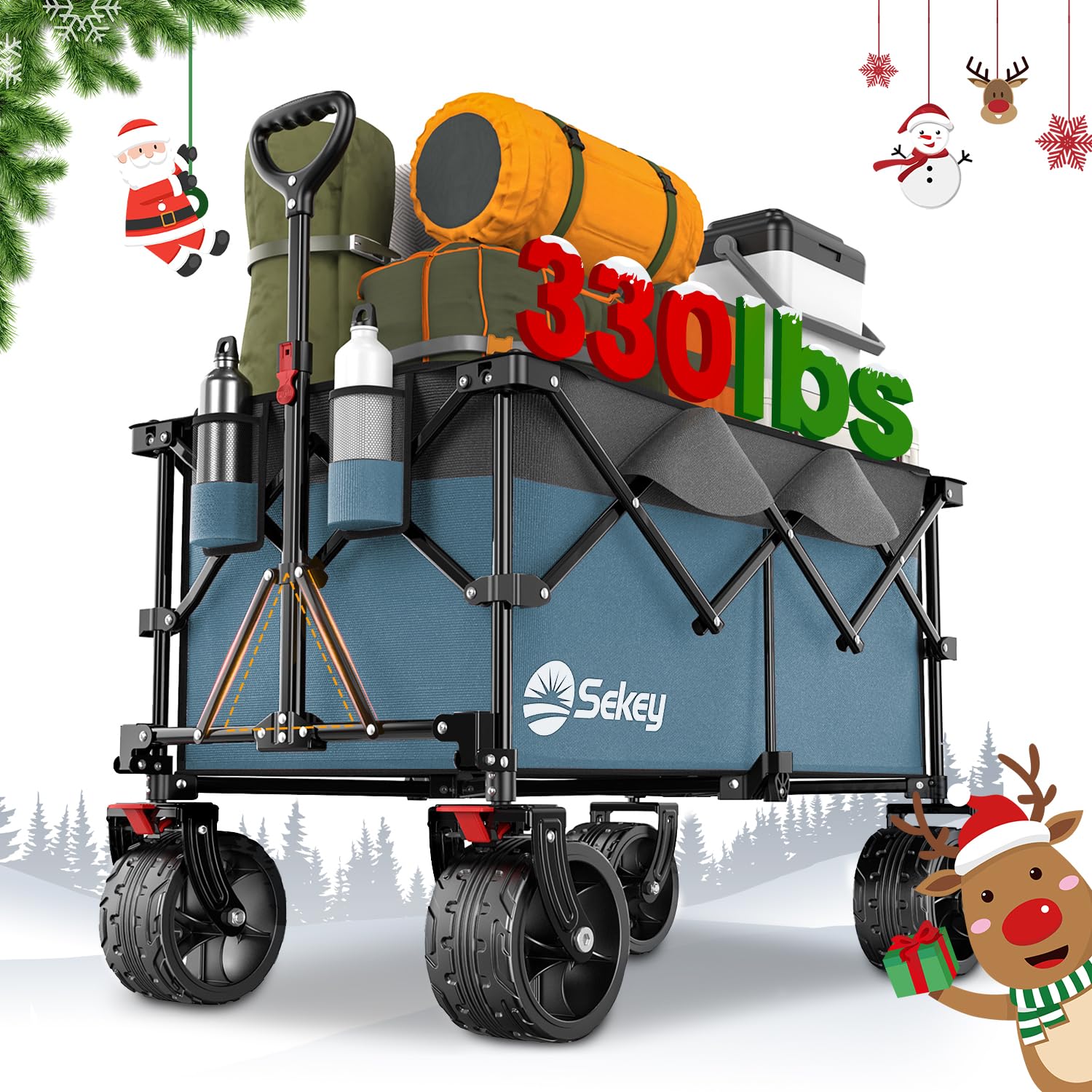 Collapsible Garden Carts with 330lbs Weight Capacity main image 0