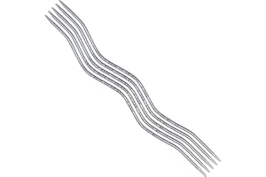 skacel by addi CraSy Snake Double Pointed Knitting Needles, 6 Inch (15.24 cm) Set of 5 Aluminum Knit Needle Kit, 3.25 mm (US 