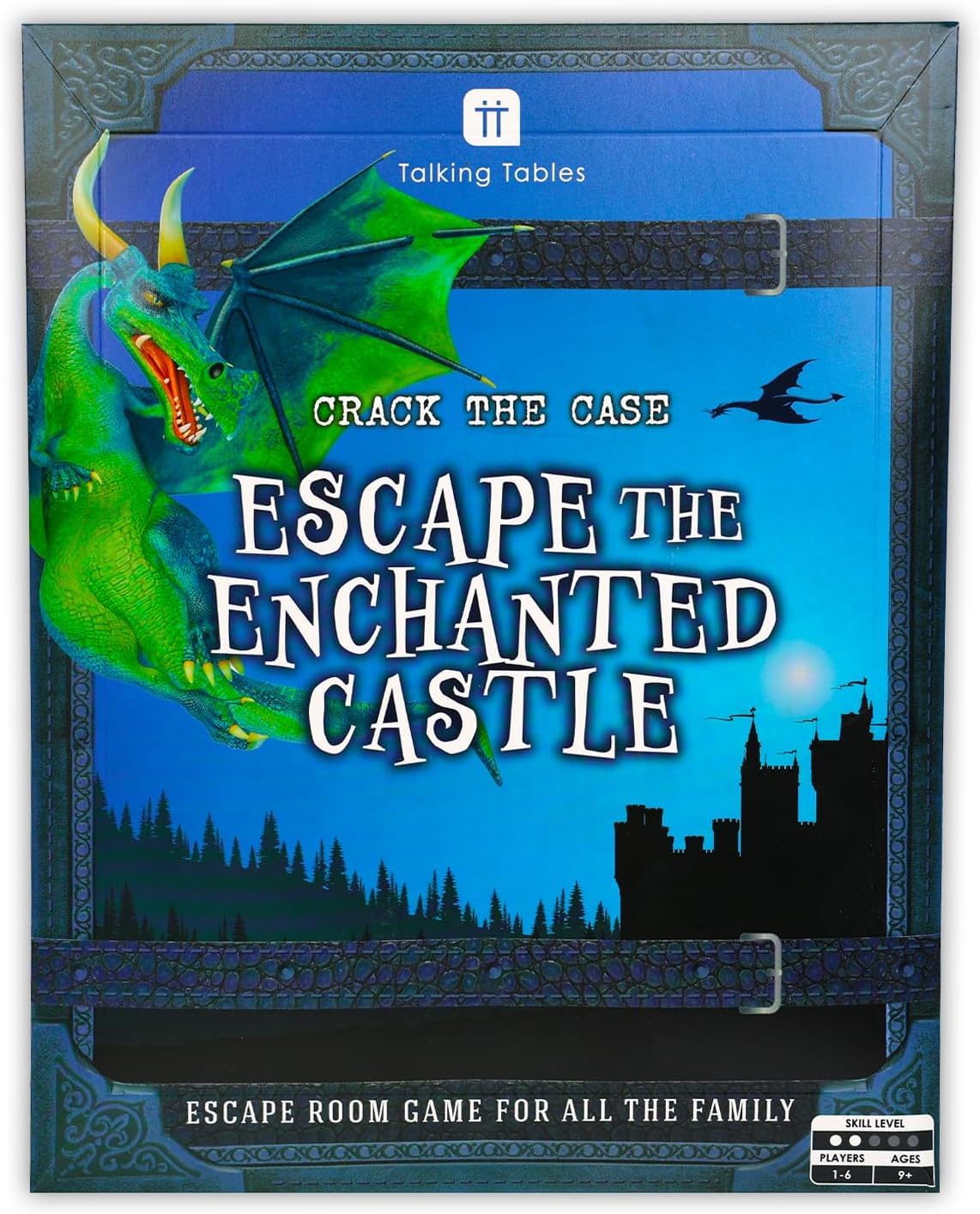 Talking Tables CRACK THE CASE Escape The Enchanted Castle Rescue the Dragon -Escape Room Game, Puzzle, Clues, QR Codes Family Games for Kids Brain Teaser Puzzles Ages 9+, 1-6 Players