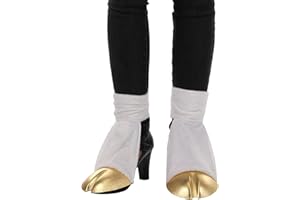 elope Gold Unicorn Costume Back Hooves - Soft Velboa with Elastic Straps and Hook and Loop Fasteners - Standard - Multi-colored