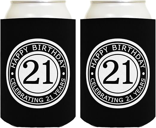 21st birthday koozies
