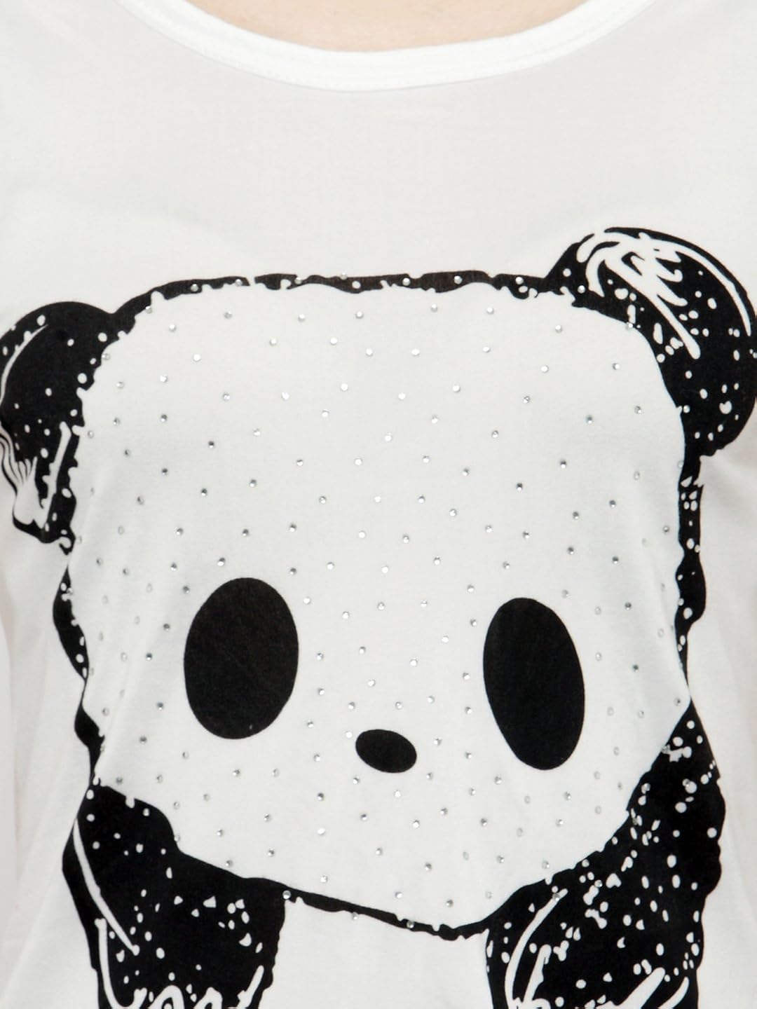 n-gal women white printed nightwear top and shorts loungewear set-nayn33-white