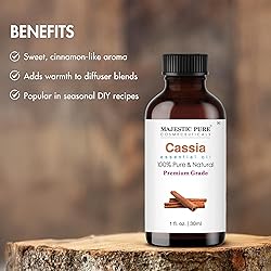 Majestic Pure Cassia Essential Oil with Glass