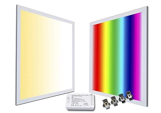 LED Panel wasserdicht für Smarthome RGB + CCT 60x60 IP65 WhiteRainbow 36 Watt warmweiß/kaltweiß dimmbar und alle RGB Farben m