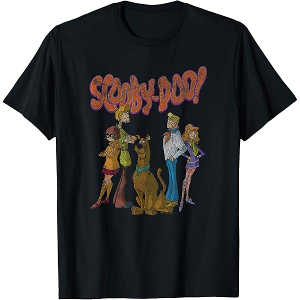 Scooby Doo Con Una Camiseta Rosa, Negro