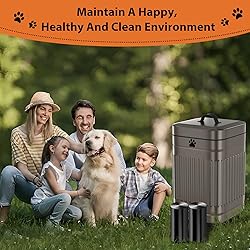Kopuncare Dog Poop Trash Can Outside, 5L/1.3Gal