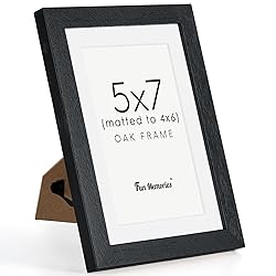 5x7 Black Picture Frame, 5 x 7 Photo Frame, Solid