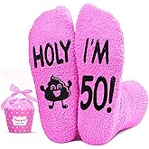 HAPPYPOP Birthday Gifts for Women - 45 50 Year Old Funny Gift Idea for Her, Female Bday Sock