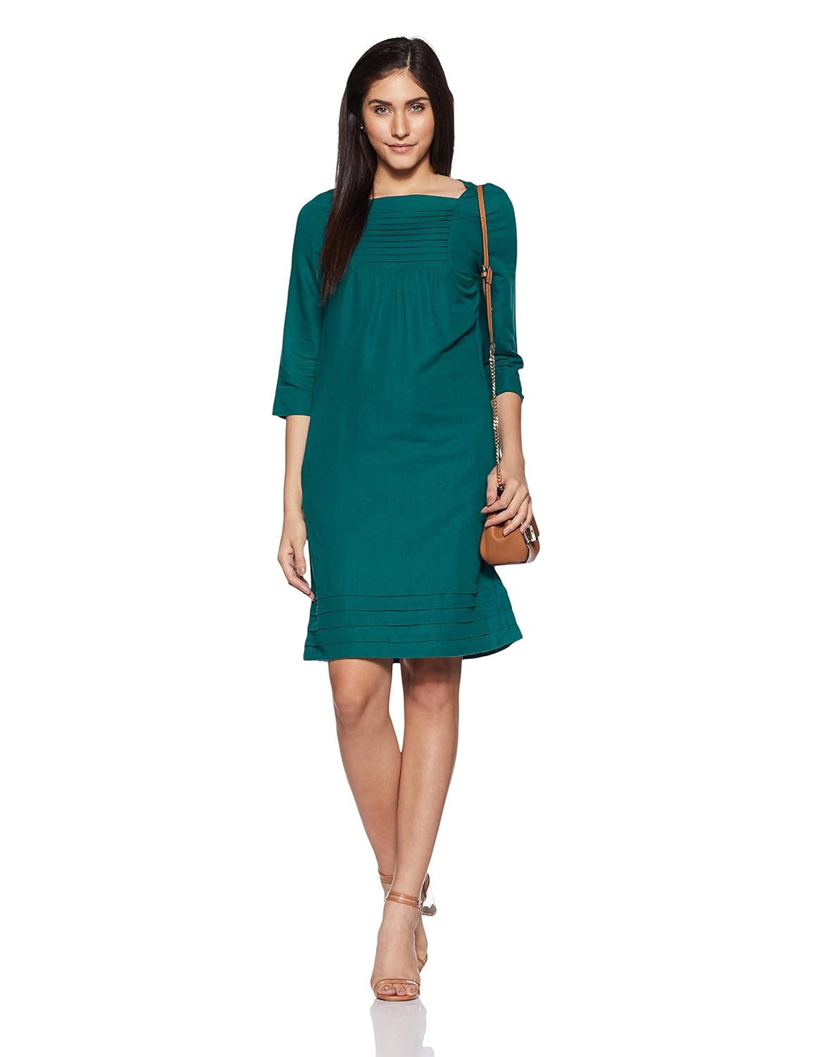 marks & spencer women's a-line knee-long dress