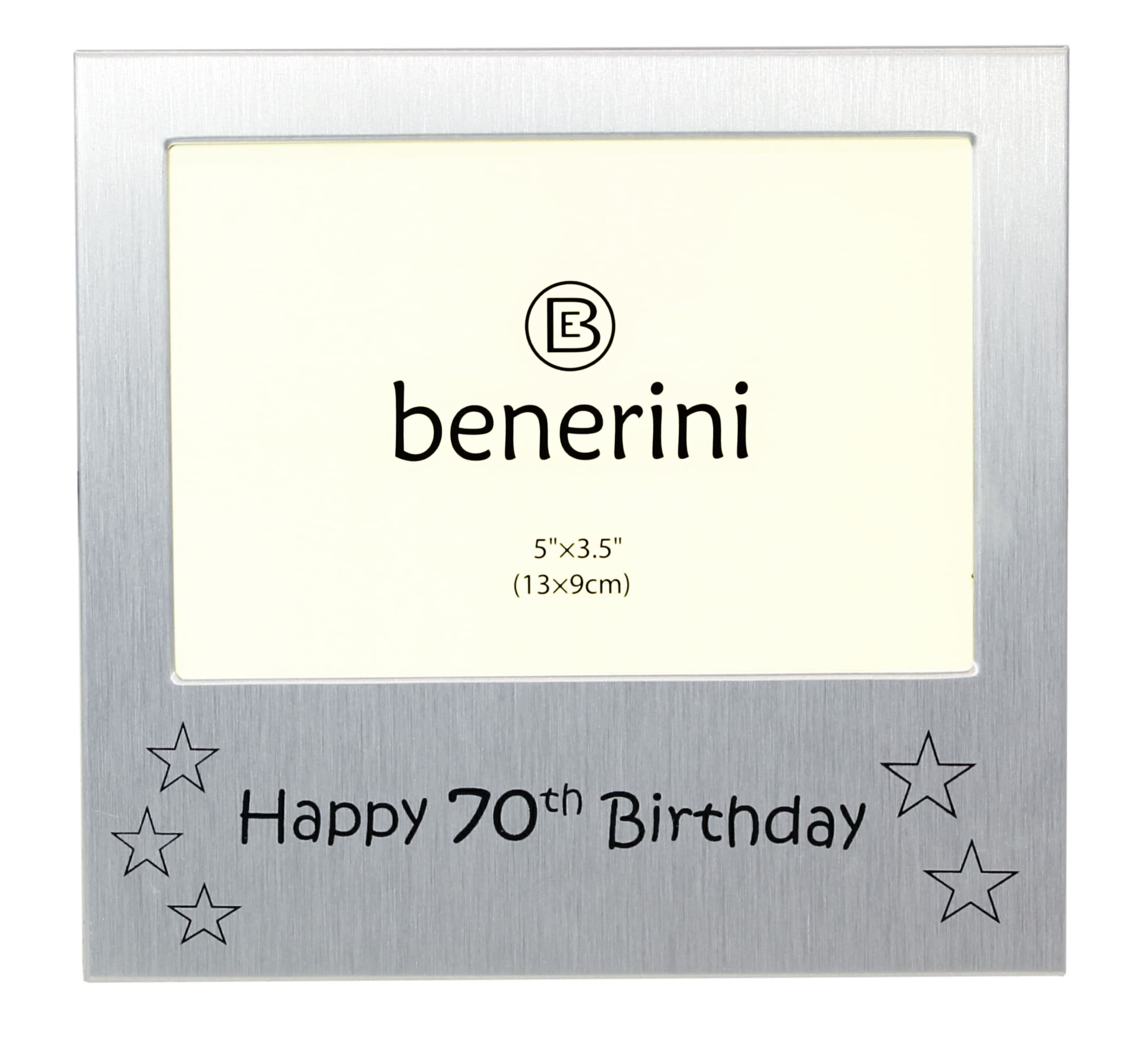 Happy 70th Birthday ' - Photo Picture Frame Gift - 5 x 3.5 "