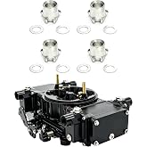 Zinc Accelerator Pump Nozzle Kit for Holley 4150 4160 Carbs, 0.031"-0.037" | Replaces 121-131 121-133 121-135 121-137, Fits 2300 4500 Carbs, Straight Squirter Jets, 4 Calibrated Sizes for Tuning