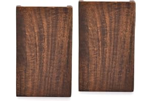 EDHAS Vertical & Wall Planters Mango Wood Plants Holder for Dried Flowers and Decorative for Bedroom, Living Room. (Set of 2), (5" x 1.5" x 8")