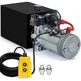 OMT Hydraulic Pump 4/8/10/15/20Q Double Acting Dump Trailer Pump Power Unit 12V
