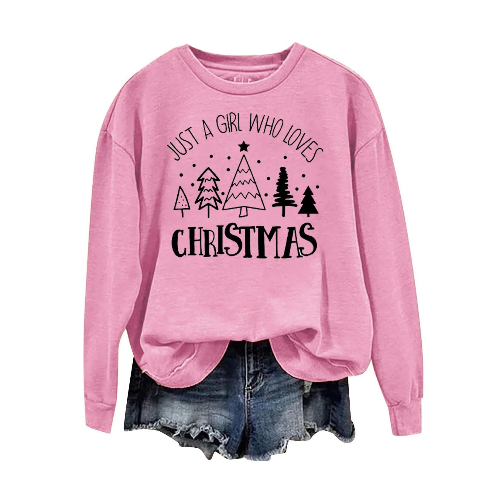 Prime Today Funny Christmas Shirts for Women Long