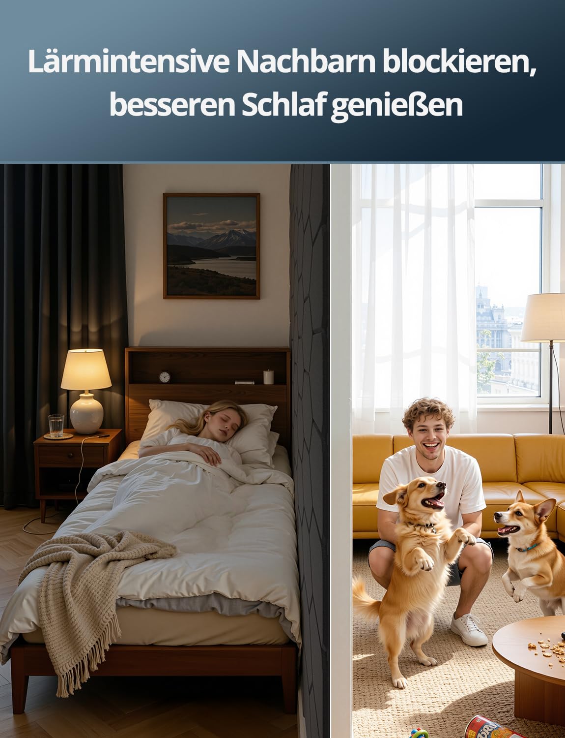 Kuchoow Hexagon Schallschutzplatten selbstklebend Schallschutz Schalldämmung Wand, 12 Stück 2-in-1 Akustikplatten mit Laermschutz MLV für Zimmer, Büro, Nachbarn, Tür, Decke, 30x26x1 cm, Schwarz 7