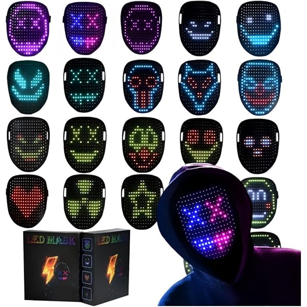 Amazon.com: YXYaoZhengYiGeYi LED Mask with Gesture Sensing