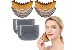 2 PacksLymphatic Contour Face Brush, Lymphatic Drainage Portable Beauty Tool Ergonomically for Face，Designed to Fit The Skin 