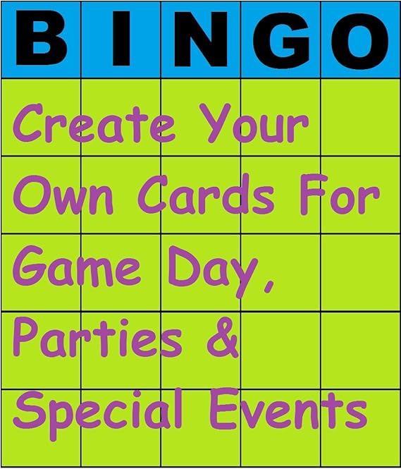 Amazon Personal Bingo Cards Software
