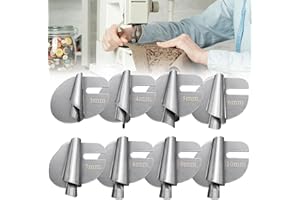 GRENBEN Sewing Rolled Hemmer Foot Set,8PCS [3/4/5/6/7/8/9/10 mm] Rolled Hem Sewing Machine Presser Foot,Home Industrial Curved Scroll Hemmer Foot,Sewing Machine Tools & Accessories with16PCS Screws