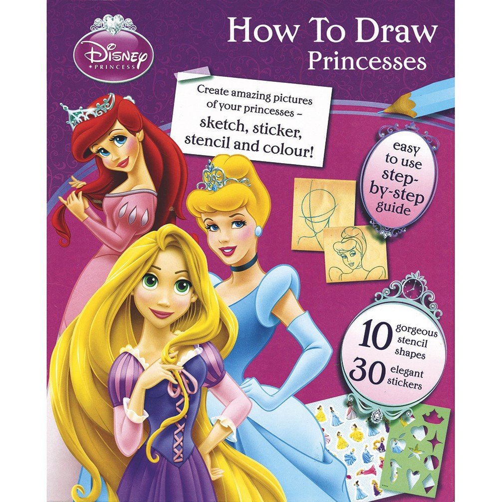 Disney How To Draw Princesses Amazon Co Uk Disney Books