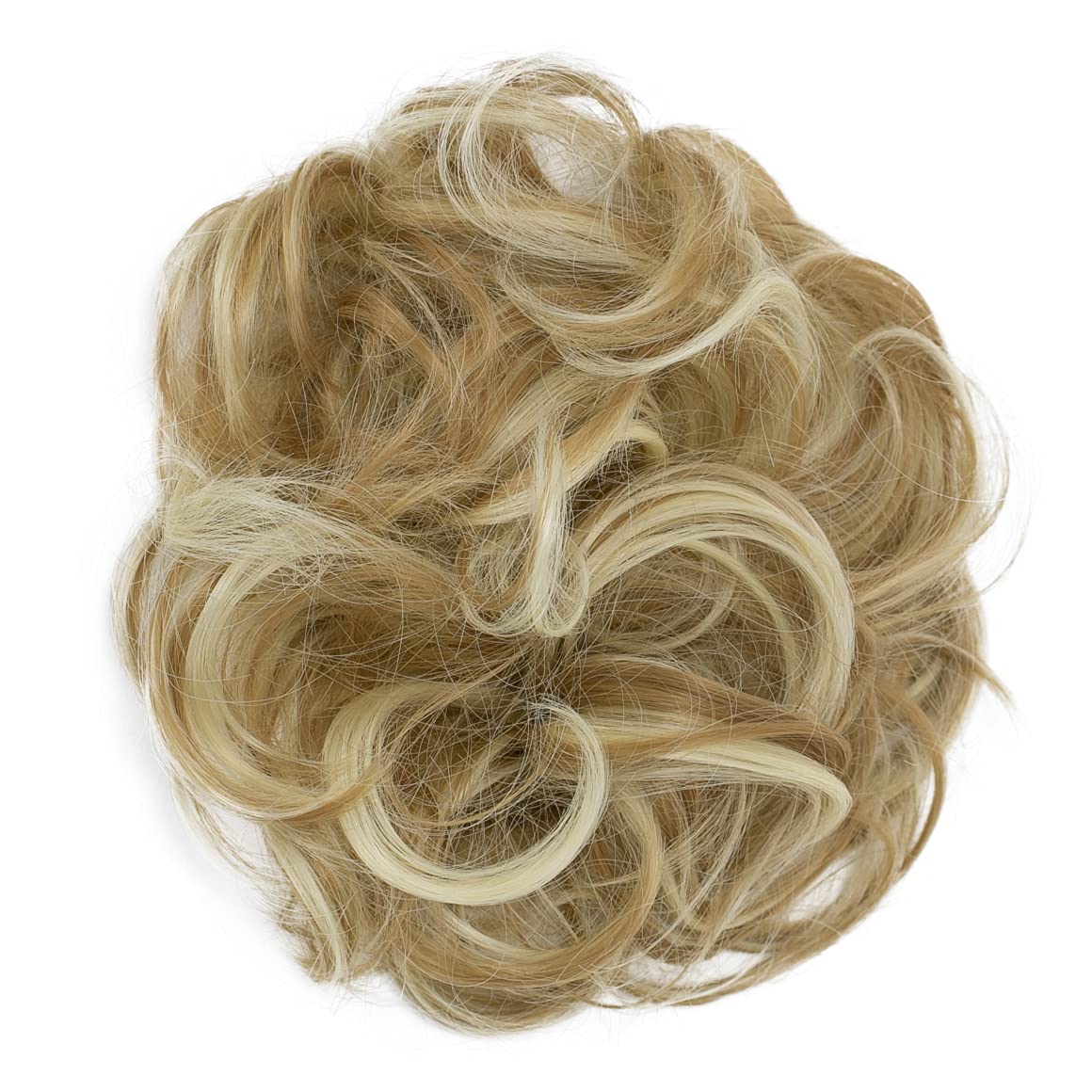 CAISHA Messy Scrunchie Bun Voluminous Wavy Hairpiece Heat-resistant Synthetic Fibres Blond Mix G13AL