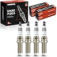 A-Premium Double Iridium Spark Plugs Compatible with Toyota Corolla 2015-2019, Corolla iM 2017-2018, Prius 2015, Prius Plug-In 2015, Prius V 2015-2017 & Lexus CT200h 2015-2017 & Scion iM, Pack of 4