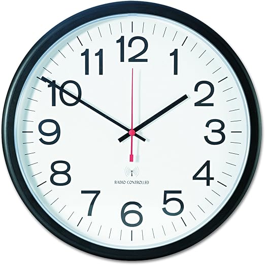 Universal 10417 Deluxe Indoor/Outdoor Atomic Clock, 13 1/2