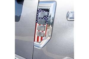 Auxazalux Fender Badge Emblem Accent Decal Sticker American Flag Compatible with Ford F250 (2017-2022) RED & Blue…