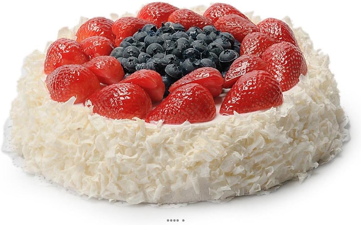 Artificial Strawberry Cake Dummy Food h 10 cm and 23 cm bluffant