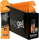 TORQ Running Gels with Electrolytes 30g Carbs Orange Banana 15 tubes