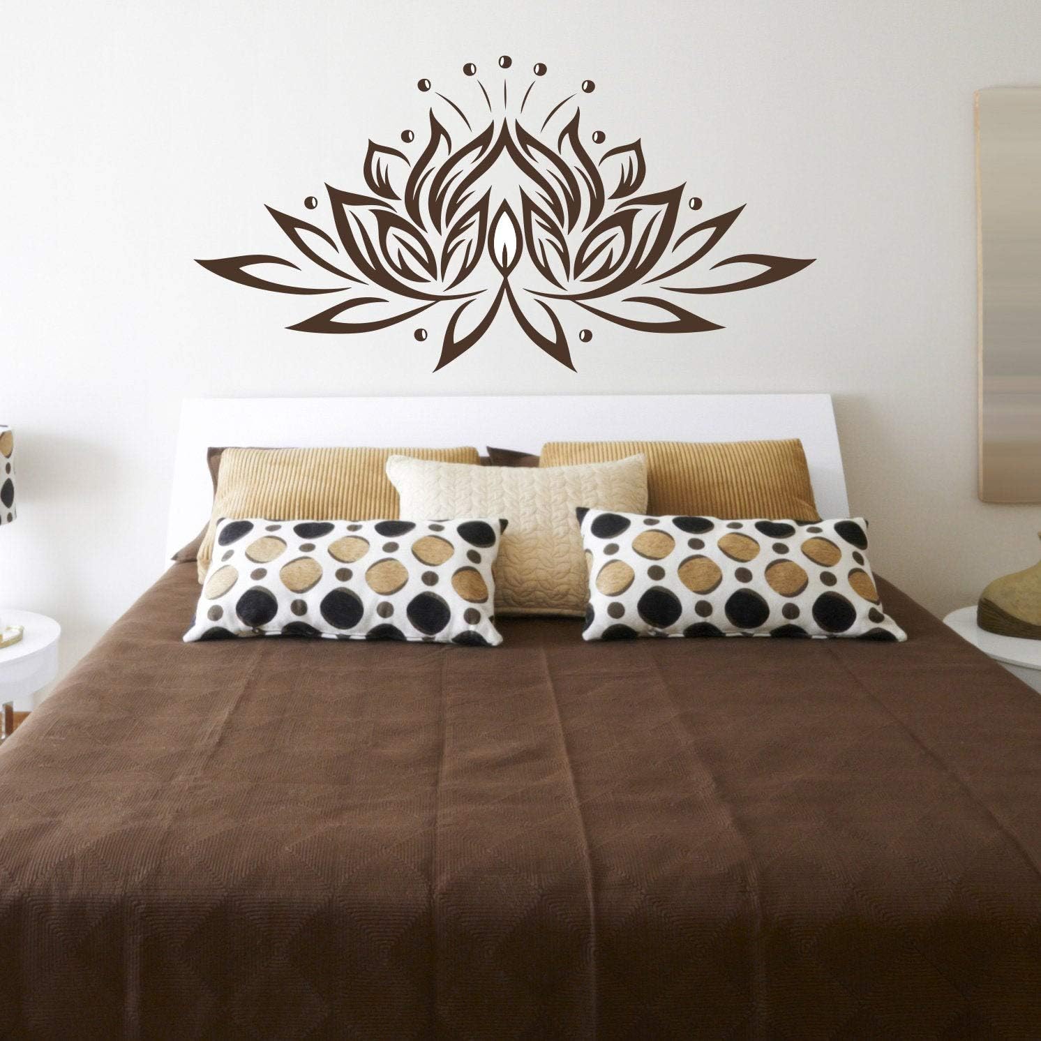Spiritual Wall Art Bohemian Wall Art Floating Lotus Wall Decal Lotus Flower Decal Yoga Wall Decor Yoga Artwork Flower Wall Sticker Wall Decor Home Living Dekorasyonu Net
