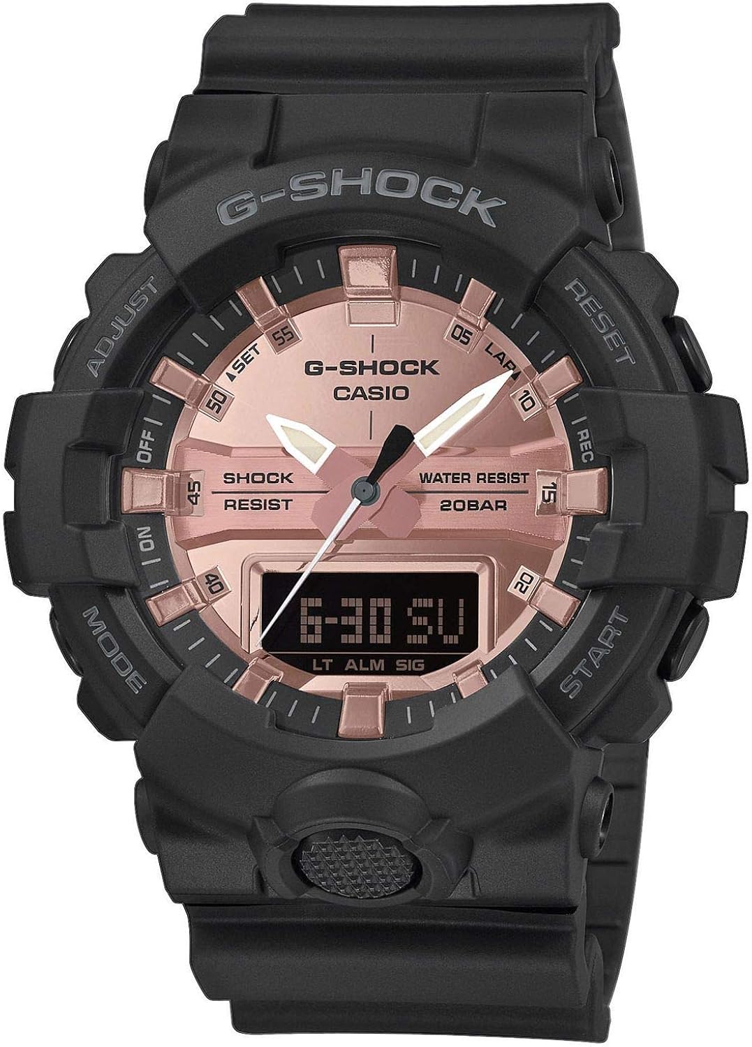 Casio Reloj Analógico-Digital para Hombre de Cuarzo con Correa en Resina GA-800MMC-1AER