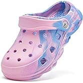 HOBIBEAR Boys and Girls Classic Graphic Garden Clogs Slip on Sandals Water Shoes(Toddler/Little Kids/Big Kids)