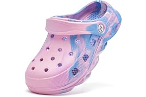 HOBIBEAR Boys and Girls Classic Graphic Garden Clogs Slip on Sandals Water Shoes(Toddler/Little Kids/Big Kids)