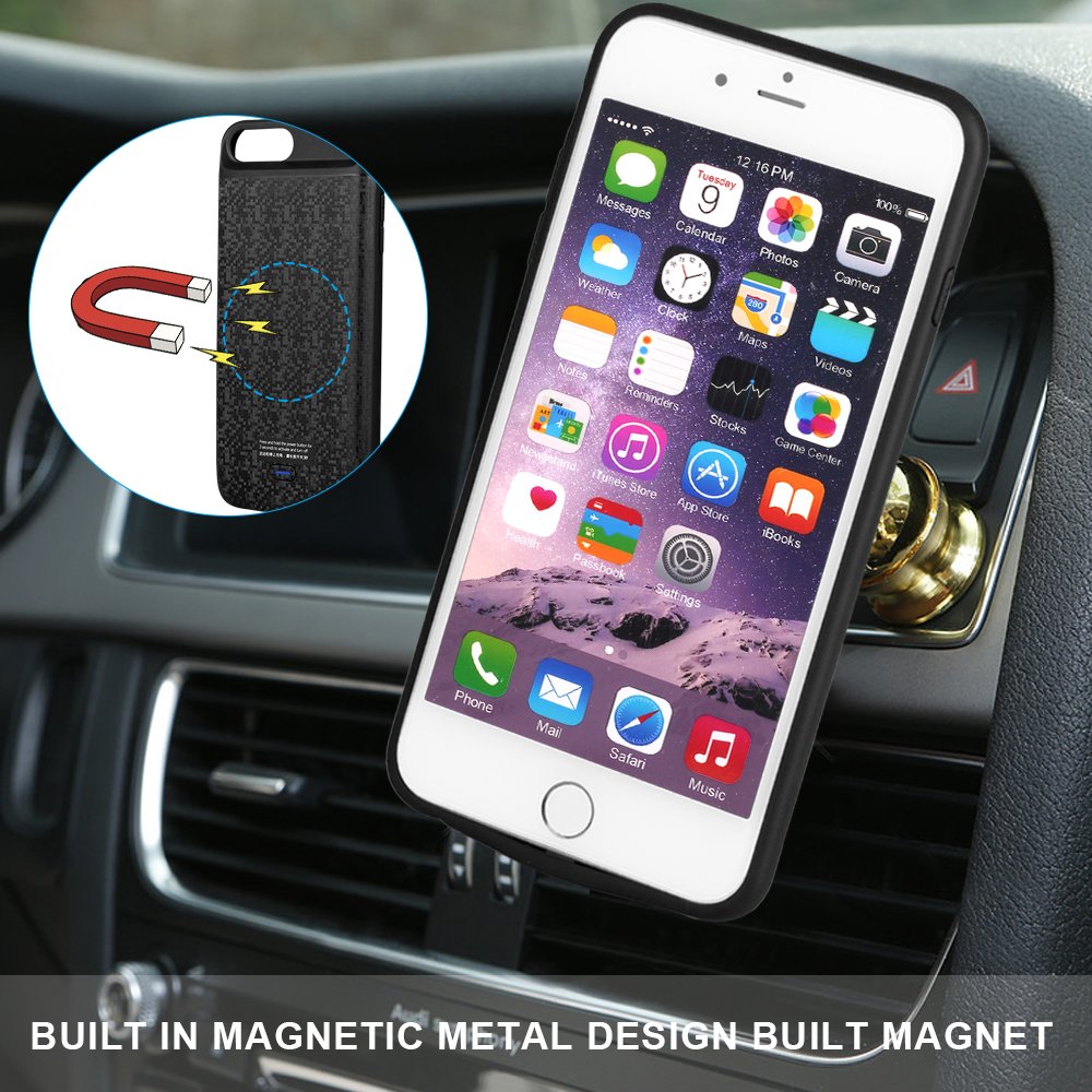 Mbuynow Iphone Charger Case Battery Case Iphone 6 plus / 7plus / 8 plus / 3700mah 5.5 Inch Slim External Charger Case Rechargeable Portable Iphone Battery Case