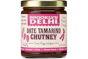 Brooklyn Delhi - Date Tamarind Chutney - Made with Sweet Dates and Tamarind - Vegan, Nothing Artificial - 9oz