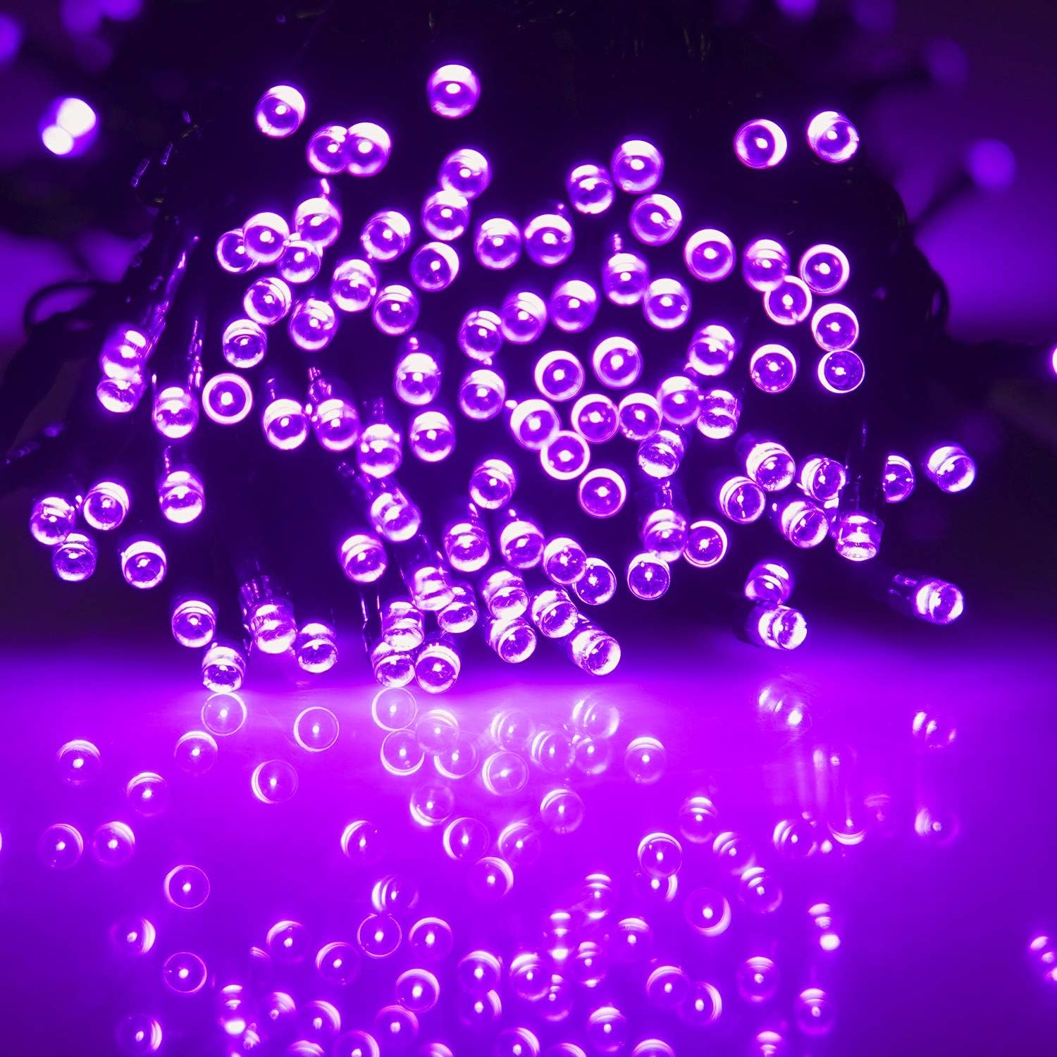 WATERGLIDE 300 LED Purple Halloween String Lights, 98.5FT 8 Lighting Modes Light, Plug in String Waterproof Mini Fairy Lights for Outdoor Holiday Christmas Wedding Party Bedroom Decorations: Home Improvement