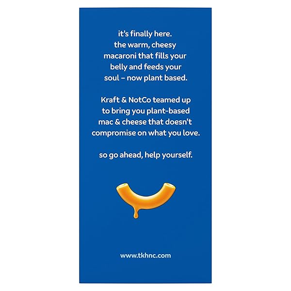 KRAFT NOTCO ORIGINAL FLAVOR PLANT BASED MAC & CHEESE, 6 OZ BOX