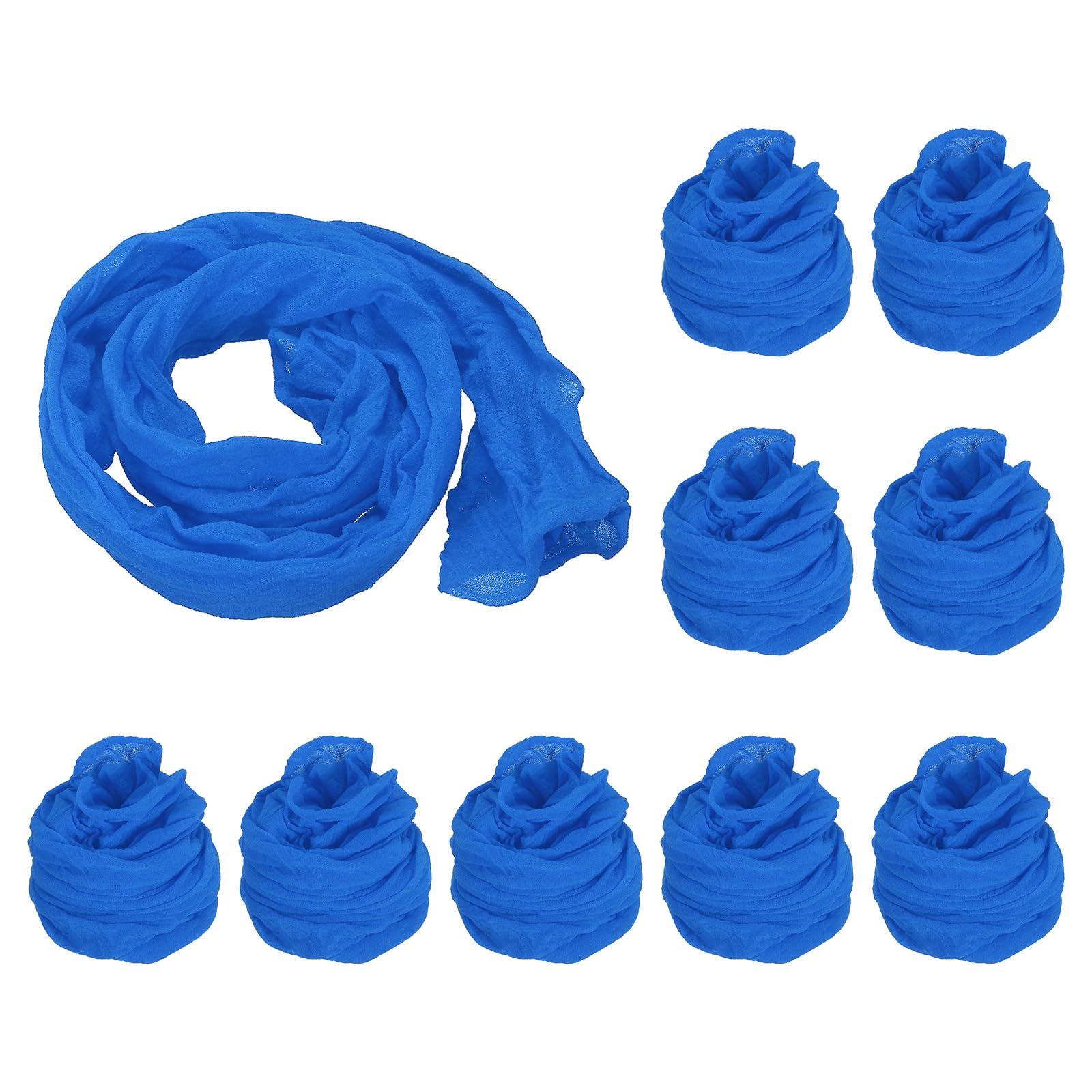 PATIKIL Nylon Stocking Flower DIY Kit, 10pcs Blue, Realistic Floral Design, All Seasons, Adult, False