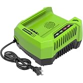 Greenworks PRO 80V Lithium Ion Single Port Rapid Battery Charger GCH8040