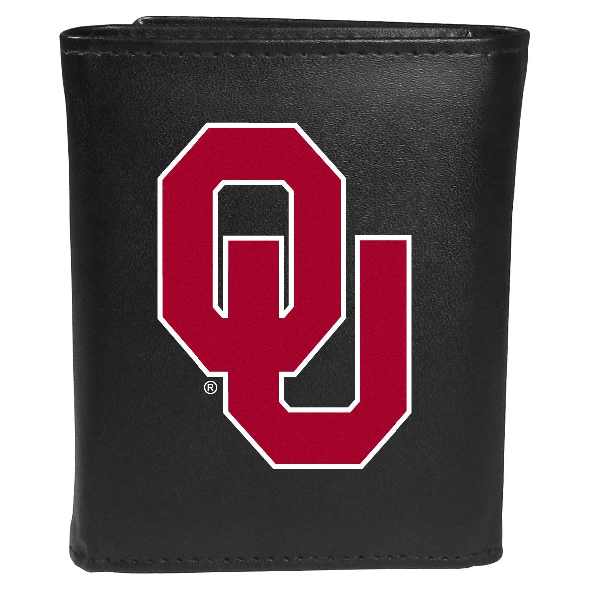 Siskiyou Sports NCAA Oklahoma Sooners Tri-fold Wallet Large Logo, Black