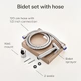 Praknu Handheld Bidet Douche Spray Stainless Steel with 120cm Hose & Holder view 4