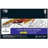 Canson Fanboy Comic Book Art Boards, 11X17 Inches (100510872) | Foldover Pad, 24 Sheets (150lb/250g) for Pencil, Ink, Marker