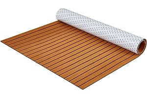 VEVOR Boat Flooring, EVA Foam Boat Decking 94.5" x 46", Non-Slip Self-Adhesive Flooring, 29.9 sq.ft Marine Carpet for Boats, Yacht, Pontoon, Kayak Decking