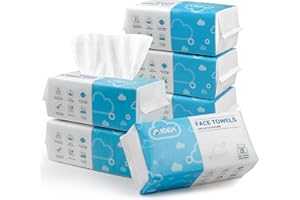 AlDEA Disposable Face Towels-600Ct, Biodegradable Clean Facial Towels, Clean Facial Wipes for Sensitive Skin, Facial Towels f