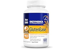Enzymedica - GlutenEase, 60 Vegan Capsules, 60-Day Supply - Advanced Enzyme Blend for Enjoying Gluten & Casein-Containing Foo