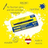 Online double-sided pen ink cartridges 4-pack royal blue universal refills view 5