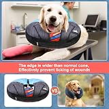 BEAUTYZOO Inflatable Dog Cone Collar Large, Soft Donut Neck Recovery view 3