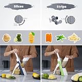 SupMaKin Safest Mandoline Slicer 4 Modes 40 Thicknesses with Guard Gray view 6